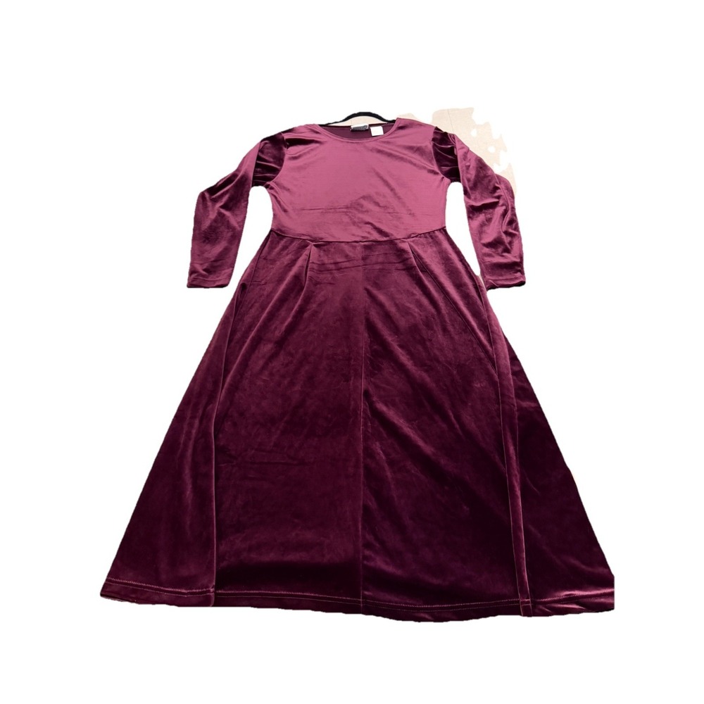 Purple Long Sleeve Dress Erika Studio Size Large